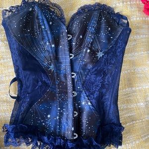 Blue corset